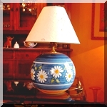 lampada decorata a mano da tavolo LMT004
